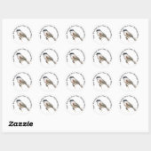 Sticker Rond Blackcap (Feuille)
