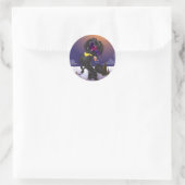 Sticker Rond blackie fireballa (Sac)