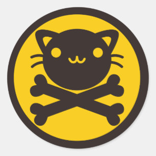 Sticker Rond BlackJack(Chat)