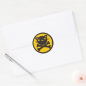 Sticker Rond BlackJack(Chat) (Enveloppe)