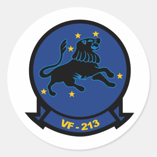 Sticker Rond Blacklions VF-213 (Devant)
