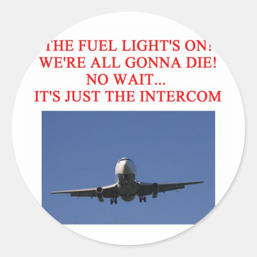 Sticker Rond blague de la compagnie PILOT (Devant)