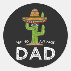 Sticker Rond Blague de papa drôle hilarante _ Citation drôle pa