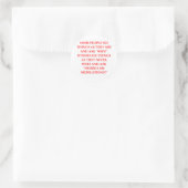 Sticker Rond blague de psychiatre fou (Sac)