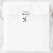 Sticker Rond Blague photo TRAP (Sac)