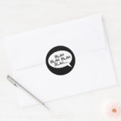 Sticker Rond Blah blah blah blah blah... (Enveloppe)