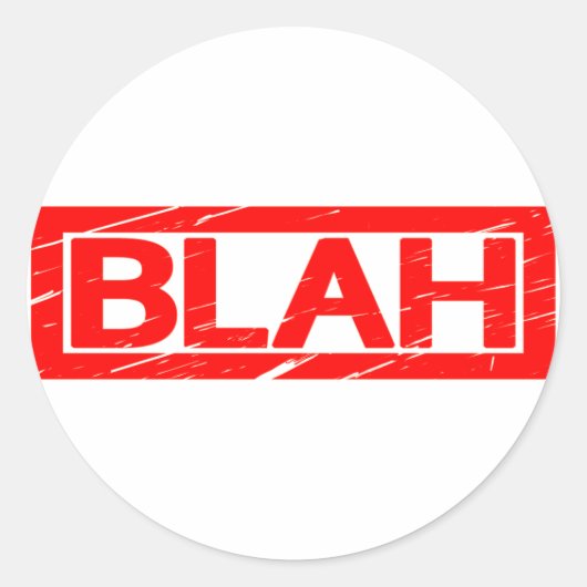 Sticker Rond Blah Timamp (Devant)