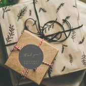 Sticker Rond BLAIRE Moderne Calligraphie Mariage Merci doux