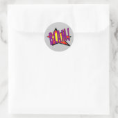 Sticker Rond Blam bande dessinée ! (Sac)