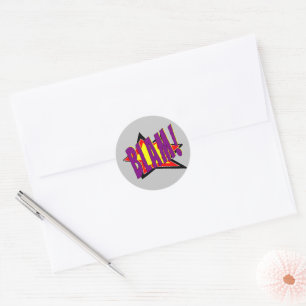 Sticker Rond Blam bande dessinée !