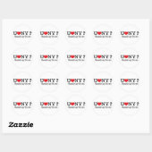 Sticker Rond blanc (Feuille)