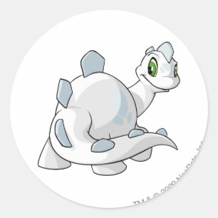 Sticker Rond Blanc de Chomby