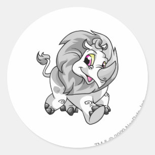 Sticker Rond Blanc de Tonu