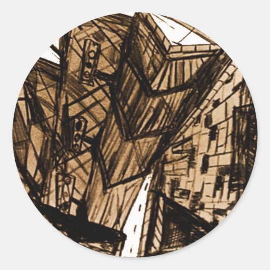 Sticker Rond blanc du bas (Devant)