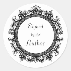 Sticker Rond Blanc et noir