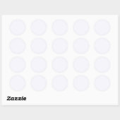 Sticker Rond Blanc fantôme (Feuille)