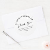 Sticker rond blanc produit commercial (Enveloppe)