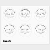 Sticker rond blanc produit commercial (Feuille)