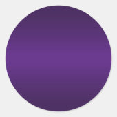 Sticker Rond Blanc Royal de dégradé violet (Devant)