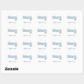 Sticker Rond blarg. (Feuille)