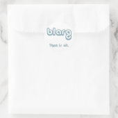 Sticker Rond blarg. (Sac)