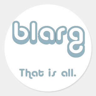 Sticker Rond blarg.