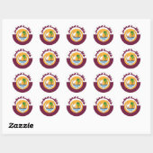 Sticker Rond blason qatar (Feuille)