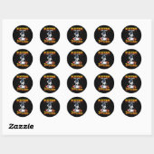 Sticker Rond Blast Off Into Third Grade First Day Of School 1  (Feuille)
