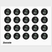 Sticker Rond Bleach Kisuke Avec Kanji Vertical (Feuille)