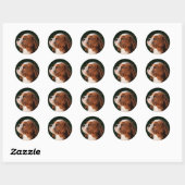 Sticker Rond Blenheim Cavalier King Charles Spaniel Chien Chien (Feuille)