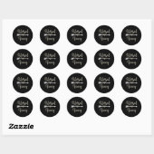 Sticker Rond Blessed Nanny's Day 2024 Grand-mère Leopard Wo (Feuille)