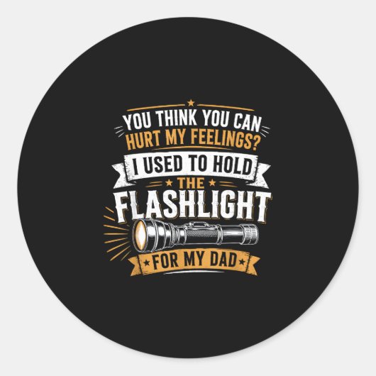 Sticker Rond Blesser les sentiments utilisés pour tenir la lamp (Devant)