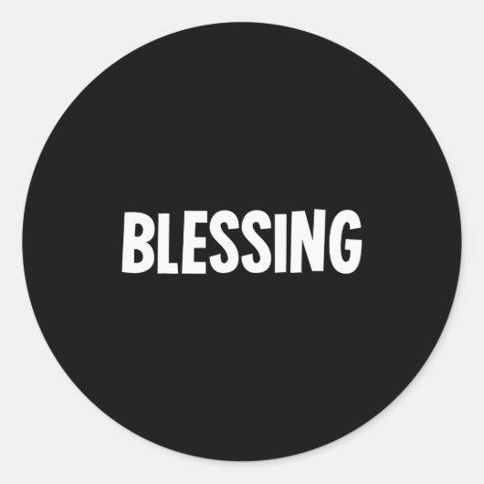 Sticker Rond Blessing In Disguise Funny Halloween Costume Idea (Devant)