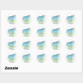 Sticker Rond bleu (Feuille)