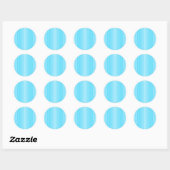 Sticker Rond Bleu Aqua (Feuille)