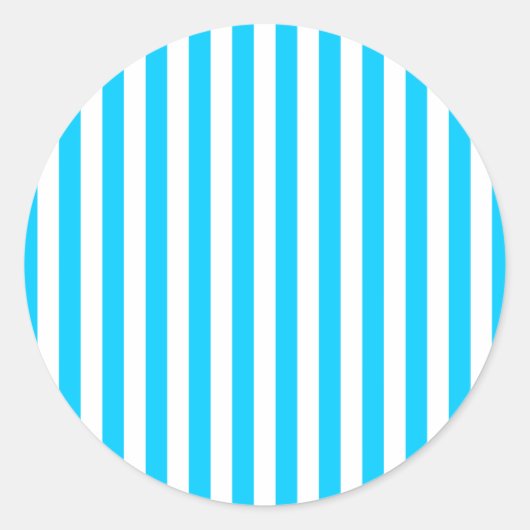 Sticker Rond Bleu Aqua (Devant)