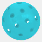 Sticker Rond Bleu Aqua (Devant)