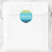 Sticker Rond Bleu Aquarelle (Sac)