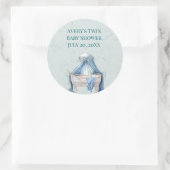 Sticker Rond Bleu Bébé Bébé Bébé Bébé (Sac)
