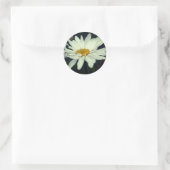 Sticker Rond Bleu blanc Fleur de marguerite (Sac)