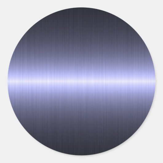 Sticker Rond bleu brossé fort (Devant)