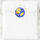 Sticker Rond Bleu Camo Caoutchouc (Sac)