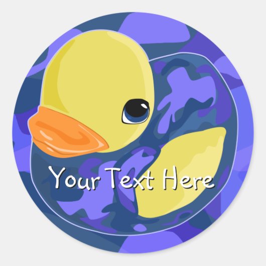 Sticker Rond Bleu Camo Caoutchouc (Devant)