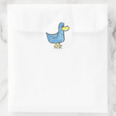 Sticker Rond Bleu canard c'est quacktastic (Sac)