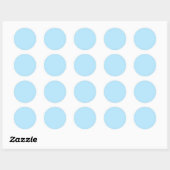 Sticker Rond Bleu ciel clair (Feuille)