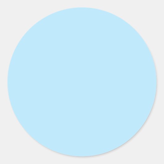 Sticker Rond Bleu ciel clair (Devant)