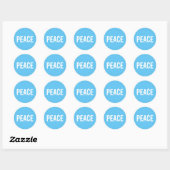 Sticker Rond bleu ciel clair (Feuille)
