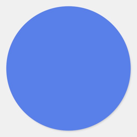 Sticker Rond Bleu (couleur solide) (Devant)