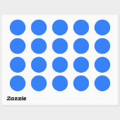 Sticker Rond Bleu (Crayola) (couleur solide) (Feuille)