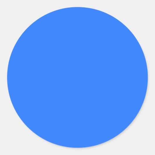 Sticker Rond Bleu (Crayola) (couleur solide) (Devant)